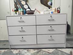 6 Drawer Dressing Table in White