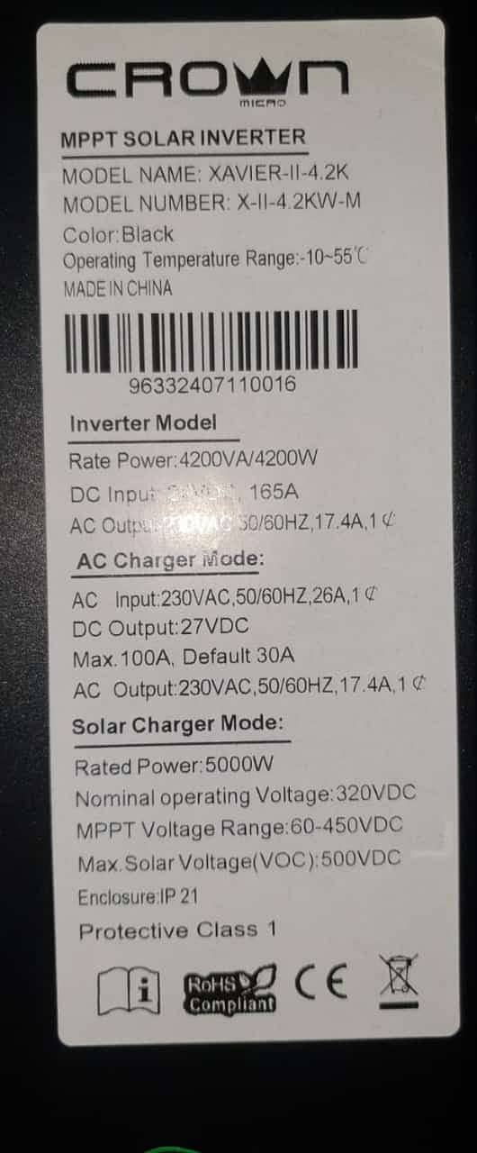 Inverter/crown solar inverter/Sako Solar Inverter/3.5KW/4.2KW/6.2KW 6