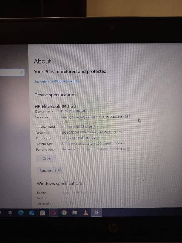 Hp elitebook 840 G3 i5 6th gen 4