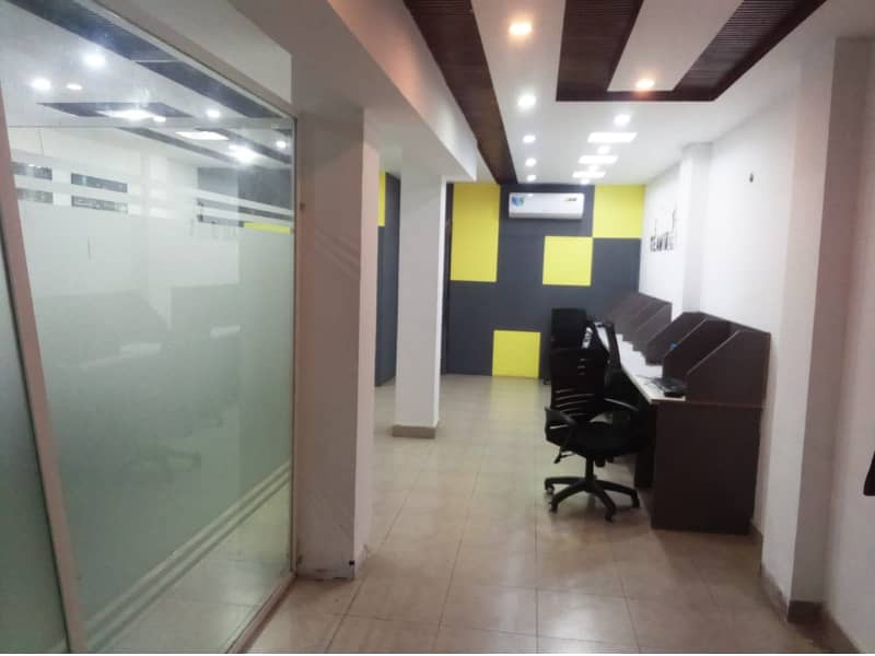 Area 750 square Feet Brand New Corporation Office Available For Rent in Main Boulevard Road Gulberg 3 Lahore 3