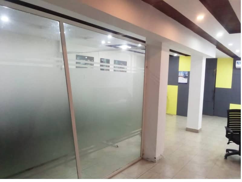 Area 750 square Feet Brand New Corporation Office Available For Rent in Main Boulevard Road Gulberg 3 Lahore 7