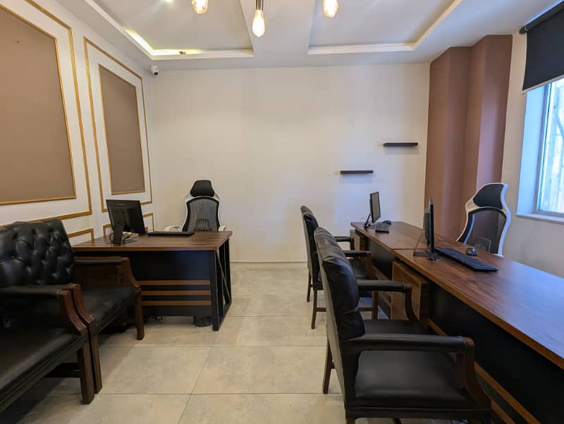 FURNISHED OFFICE FOR RENT IN PHASE 7 BAHRIA TOWN 5