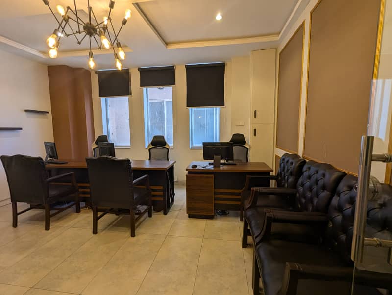 FURNISHED OFFICE FOR RENT IN PHASE 7 BAHRIA TOWN 11