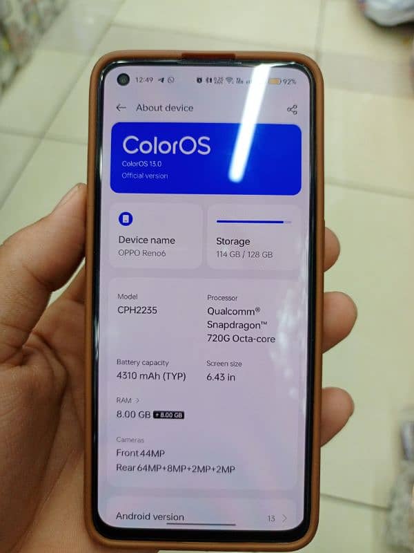 OPPO RENO 6 - 8+8/128 GB 9