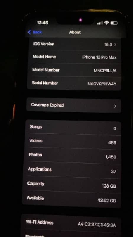 Iphone 13 Pro Max PTA APPROVED 1