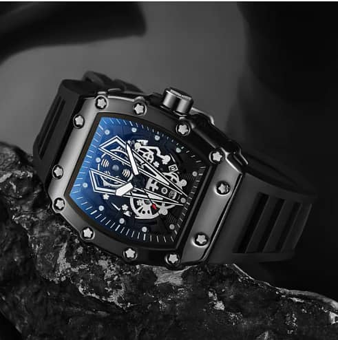 Quartz Waterproof Sport Square Luminous Watch For Men 3