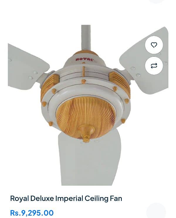 Royal ceiling fan 56 " life time warranty" 9