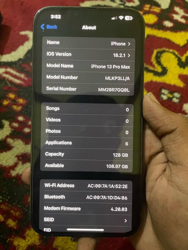 IPHONE 13 PRO MAX 128GB JV AVAILABLE 5