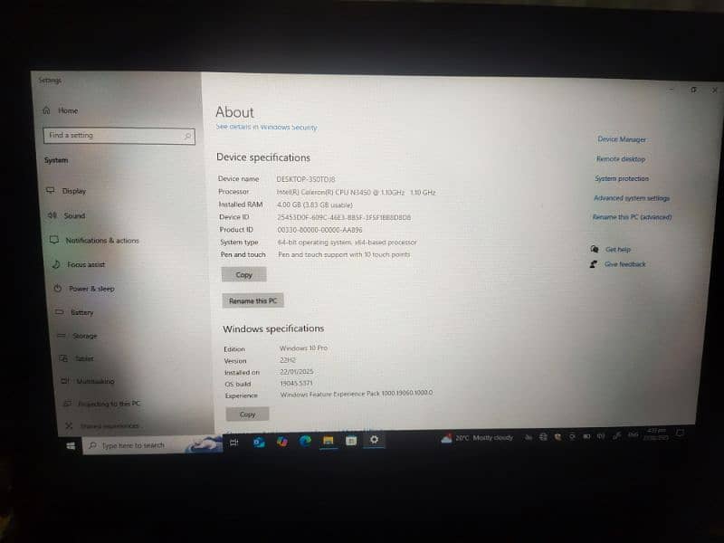 Lenovo 300e laptop 4/64 location khushab 3