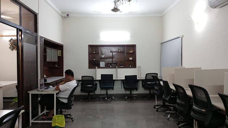 co working space shared officea Allama iqbal town Raza block lahore 11