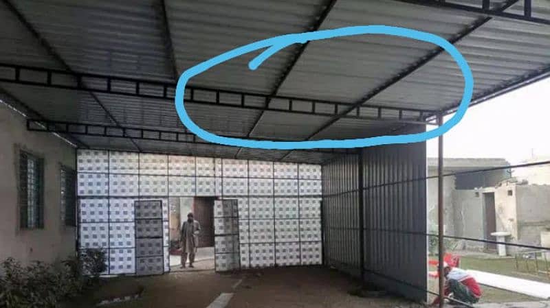 fiber shed, iron shed, dairy shed , farm shed, poly carbonate sheet 2