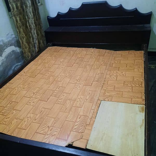 king size bed without mattres 1