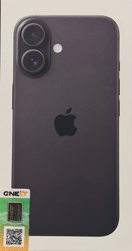 iPhone 16 128GB Black PTA Approved Box Pack Non-Active 0