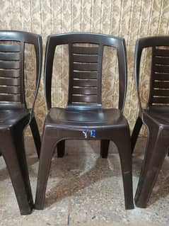 Plastic Chairs (Brown & Black) 1100 per piece