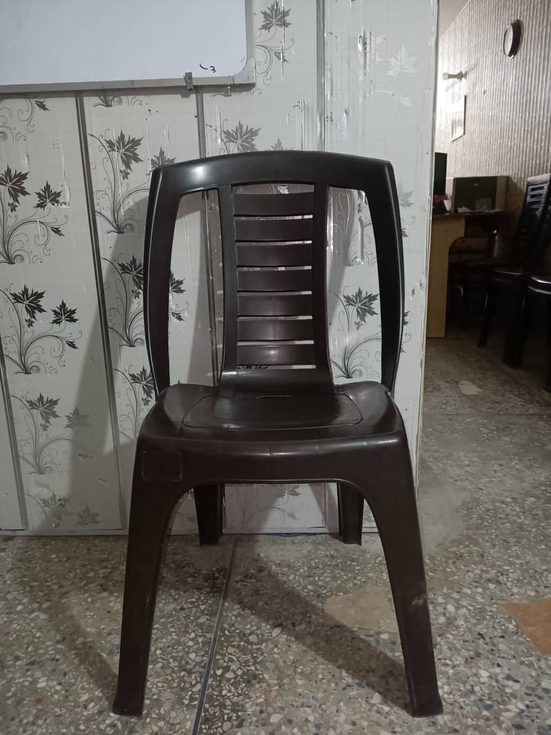 Plastic Chairs (Brown & Black) 1100 per piece 1