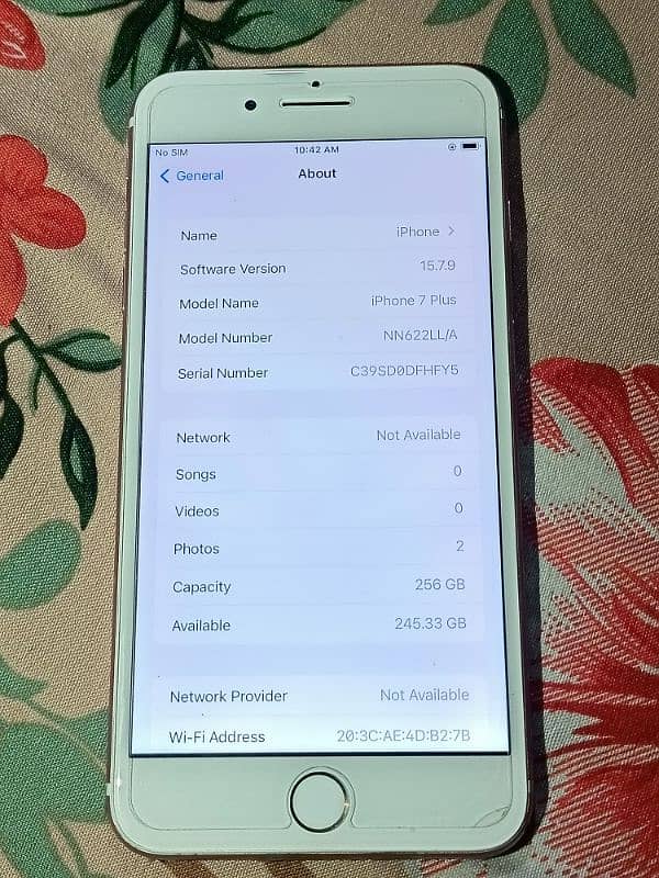 I phone 7 plus 256 gb pta 2