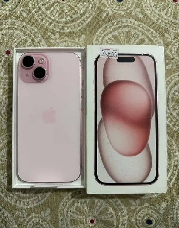 Iphone 15 Pink color JV Box Pack 0