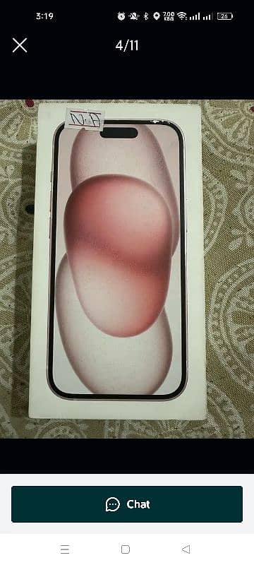 Iphone 15 Pink color JV Box Pack 3