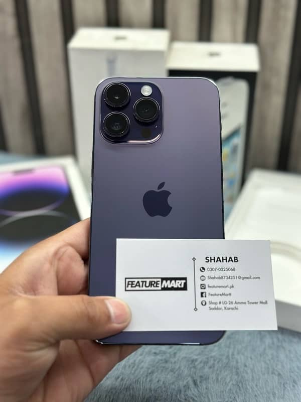 14 Pro Max JV 128GB Brand New Condition Purple 6