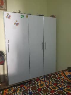 new kiddition 6 ft height 3 Doors  new condition only 6 month use