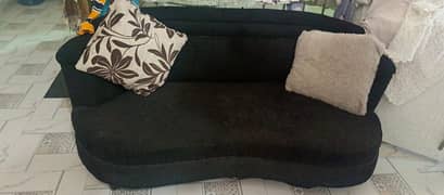 black sofa