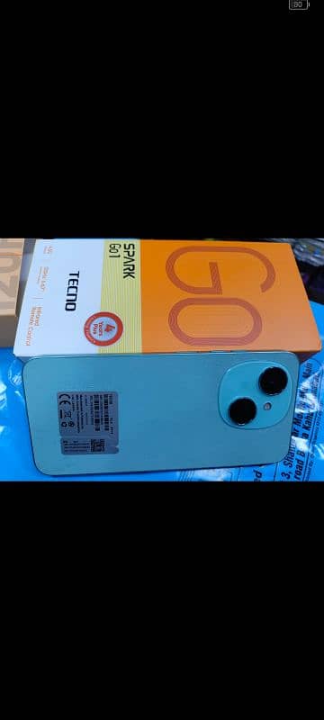 Tecno spark go 1 4&64 with box charger 1