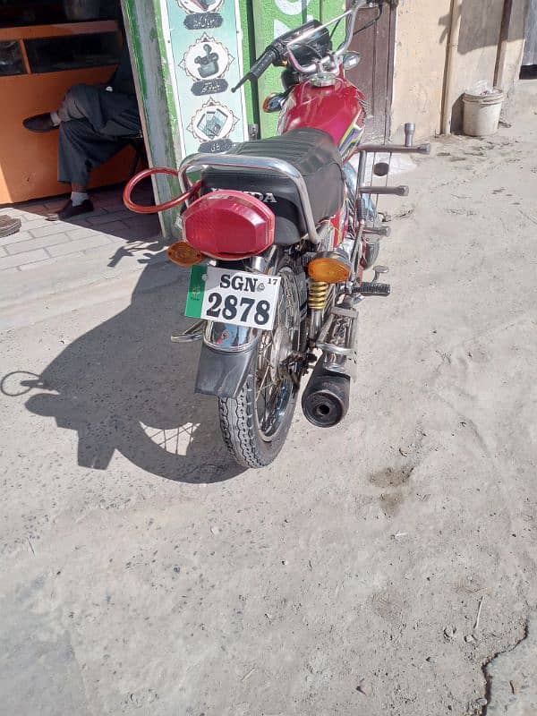 Honda 125  2017 model registration city Sargodha biometric availbe 8