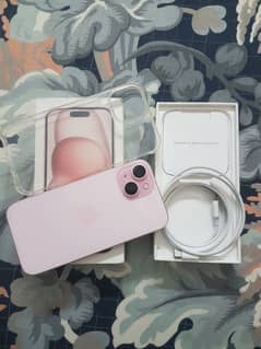 Apple iPhone 15 JV PINK - WITH ORIGINAL BOX AND CHARGER