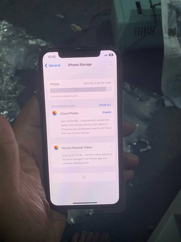 I phone x 64 gb  PTA approved 10/8 condition 4