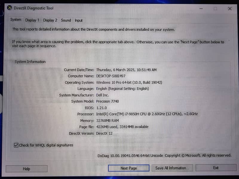 Dell Precision 7740 - Core i7 - 9th Gen 9