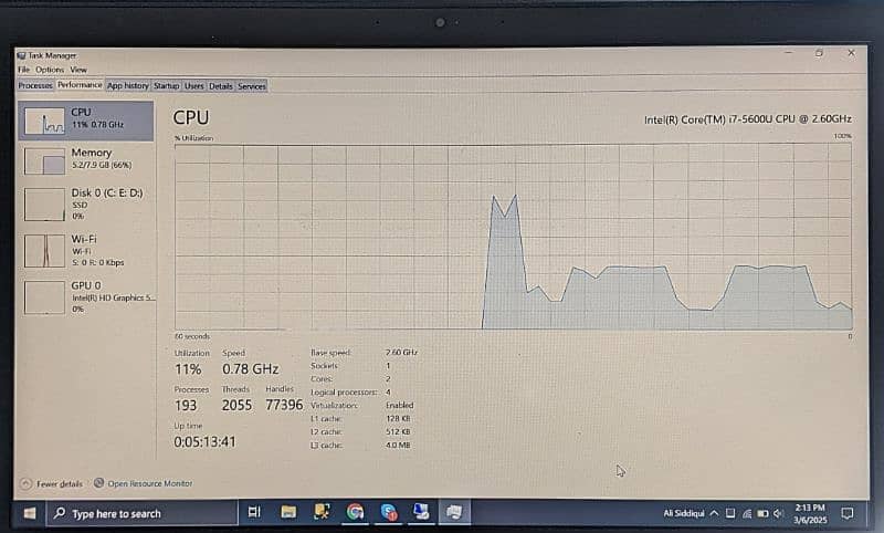 Lenovo X1 carbon, i7, 8GB, 256GB, No single fault 5