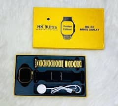 HK-09 Golden Edition Ultra Smart Watch | Delivery Available