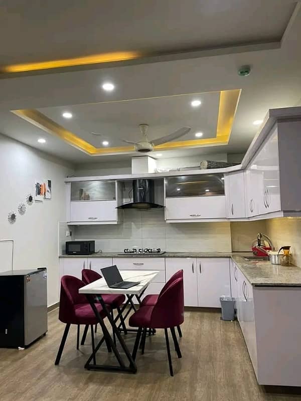 1 Bed Apartment Brand New Fully Furnished Luxury For Rent Family Building Lift Installed 840sqft Furnished Apartment Second Floor Bahria Town Phase 7 Rent 45000. Per Monthe 8