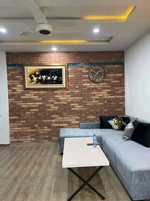 1 Bed Apartment Brand New Fully Furnished Luxury For Rent Family Building Lift Installed 840sqft Furnished Apartment Second Floor Bahria Town Phase 7 Rent 45000. Per Monthe 11