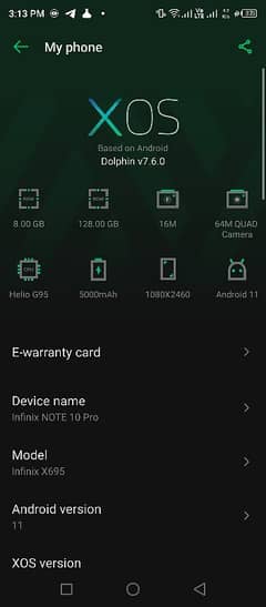 infinix note 10  pro exchange