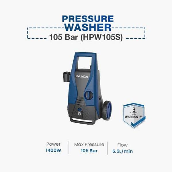 Pressure Washer Hyundai, Solar Washer, Car Washer 1