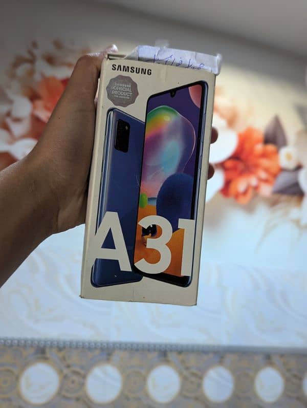 Samsung a31 128 gb with original box charger 5