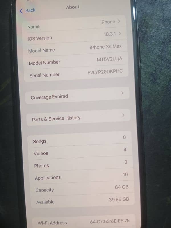 Iphone xs max 64 gb Non PTA 3