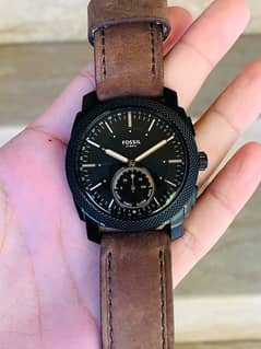 Fossil FTW1163 Hybrid Smartwatch – Q Machine Dark Brown Leather