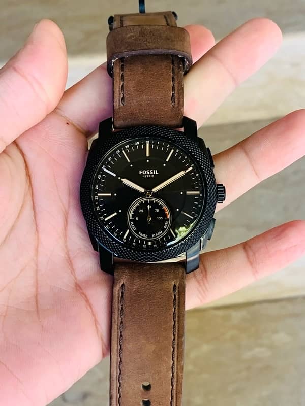 Fossil FTW1163 Hybrid Smartwatch – Q Machine Dark Brown Leather 7