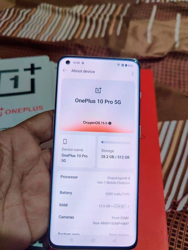 Oneplus 10 Pro Official 12/512 1