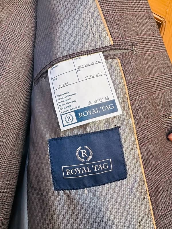 ROYAL TAG PENT COAT 3 PCS 40/36 2