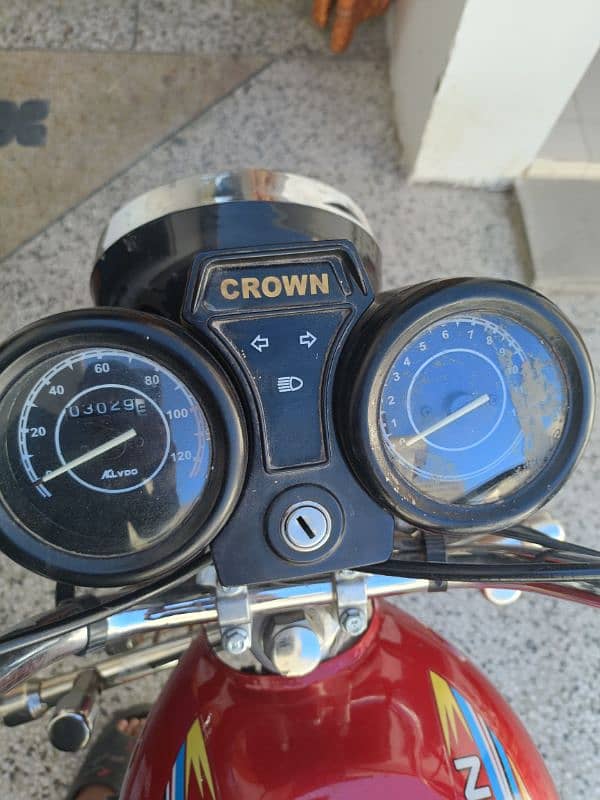 crown 100cc self start disabled person bike 6