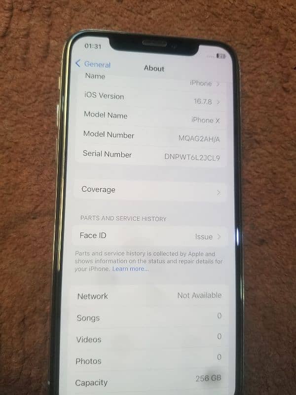 Iphone x Pta aprove 256gb 4