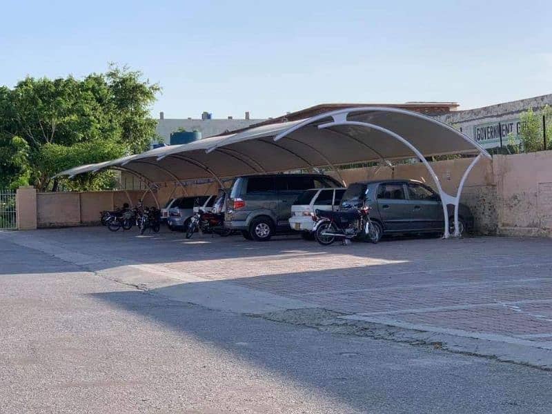 Tensile car parking - UV protection - Carport canopy - Pvc sunshade 0