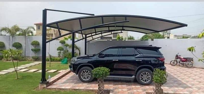 Tensile car parking - UV protection - Carport canopy - Pvc sunshade 4