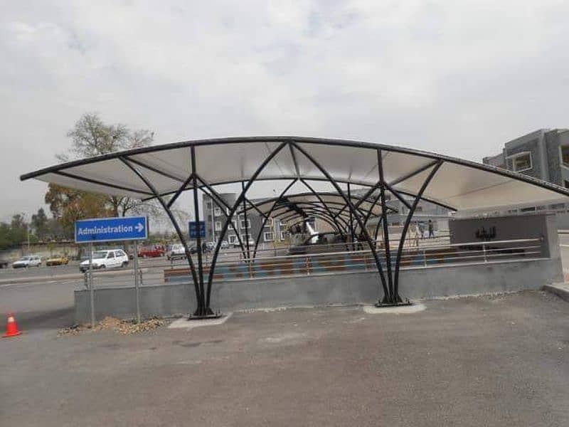 Tensile car parking - UV protection - Carport canopy - Pvc sunshade 5