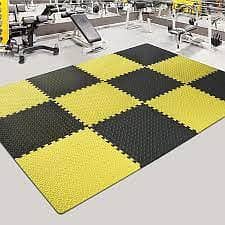 Gym Rubr Tiles | Gym Mat | Yoga Mat | Wooden Floor | Grass | Wallpaper 7