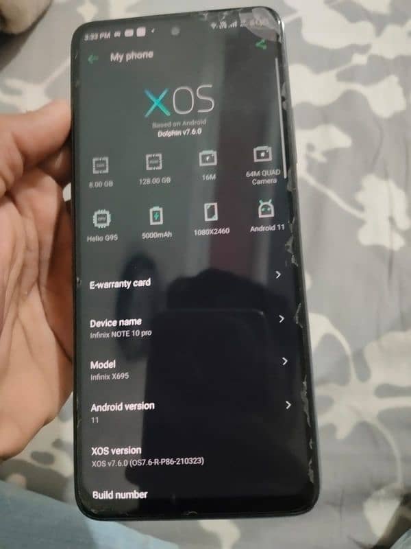 Infinix note 10pro 10x10 condition 4