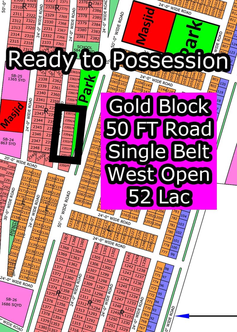 R - (Single Belt + Gold Block) North Town Residency Phase - 01 (Surjani) 1